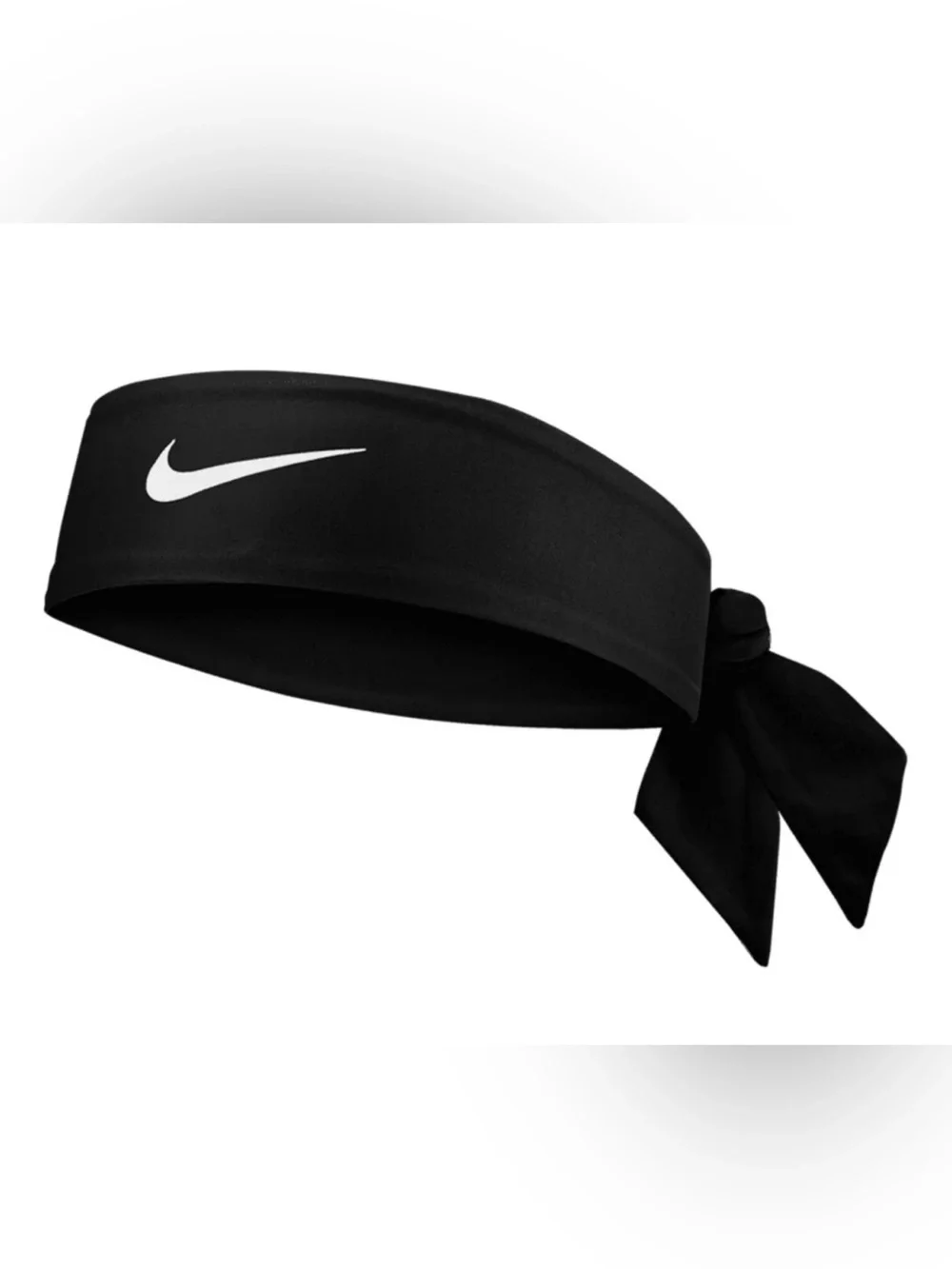 Nike Unisex Set of 2 Dri-Fit Head Tie Performance Bandeau (White & Black) NWT